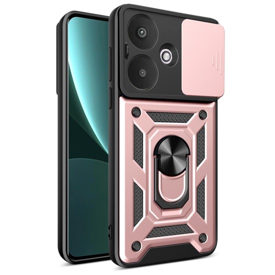 Husa pentru Xiaomi Redmi 13C 5G / Poco M6 - Techsuit CamShield Series - Rose Gold