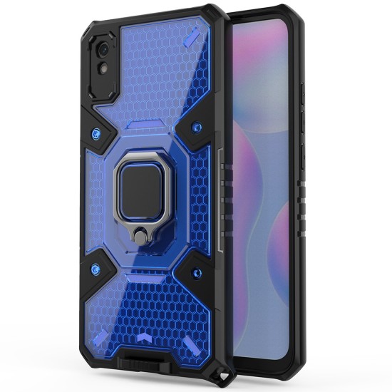 Husa pentru Xiaomi Redmi 9A / Redmi 9AT - Techsuit Honeycomb Armor - Blue