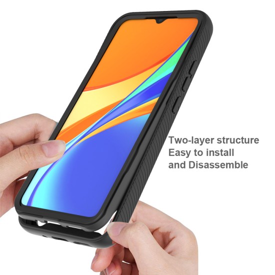 Husa pentru Xiaomi Redmi 9C / Redmi 9C NFC + Folie - Techsuit Defense360 Pro - Black