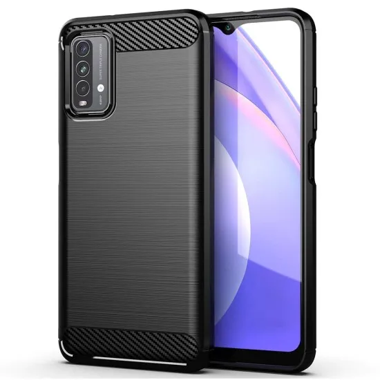 Husa pentru Xiaomi Redmi 9T / Redmi 9 Power - Techsuit Carbon Silicone - Black Husa pentru Xiaomi Redmi 9T / Redmi 9 Power - Techsuit Carbon Silicone - Black