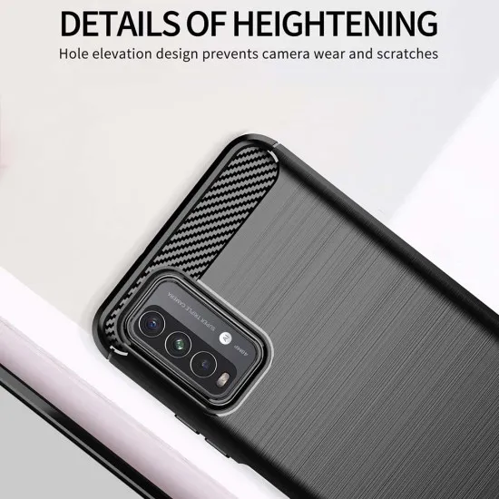 Husa pentru Xiaomi Redmi 9T / Redmi 9 Power - Techsuit Carbon Silicone - Black Husa pentru Xiaomi Redmi 9T / Redmi 9 Power - Techsuit Carbon Silicone - Black