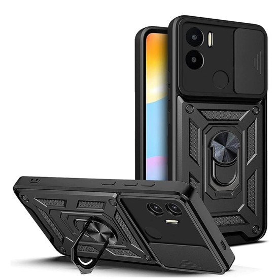 Husa pentru Xiaomi Redmi A1+ / A2+ - Techsuit CamShield Series - Black