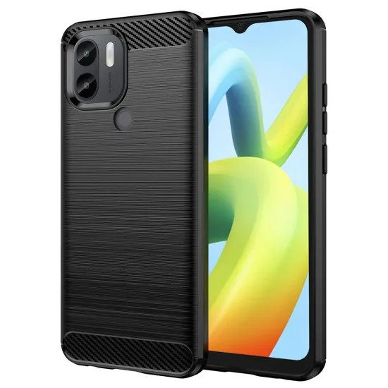 Husa pentru Xiaomi Redmi A1+ / A2+ - Techsuit Carbon Silicone - Black Husa pentru Xiaomi Redmi A1+ / A2+ - Techsuit Carbon Silicone - Black