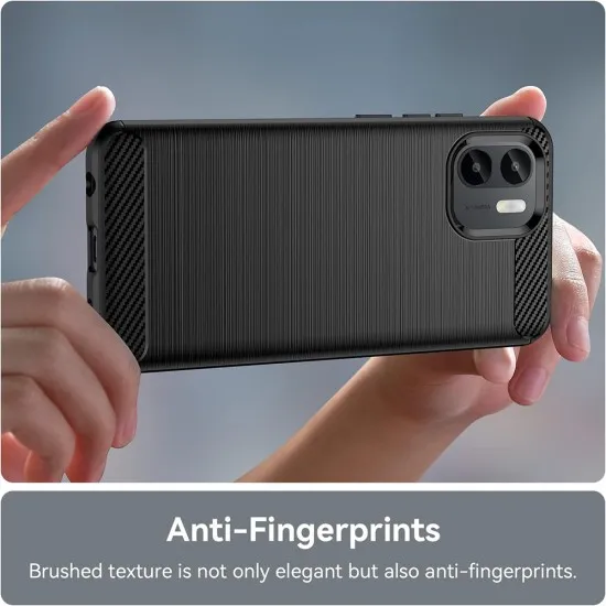 Husa pentru Xiaomi Redmi A1+ / A2+ - Techsuit Carbon Silicone - Black Husa pentru Xiaomi Redmi A1+ / A2+ - Techsuit Carbon Silicone - Black