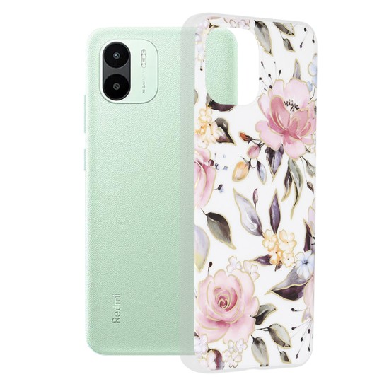 Husa pentru Xiaomi Redmi A1 / A2 - Techsuit Marble Series - Chloe White