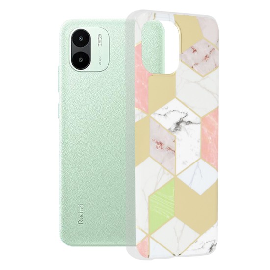 Husa pentru Xiaomi Redmi A1 / A2 - Techsuit Marble Series - Purple Hex