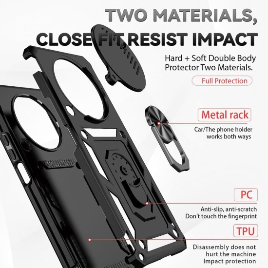 Husa pentru Xiaomi Redmi A3 - Techsuit CamShield Series - Black