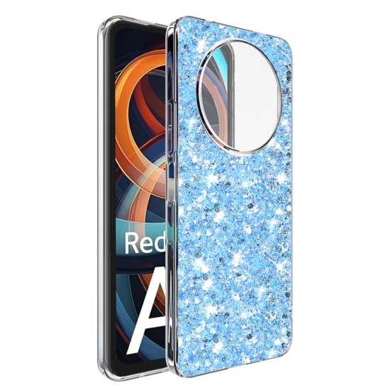 Husa pentru Xiaomi Redmi A3 - Techsuit Sparkly Glitter - Blue