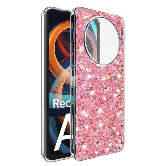 Husa pentru Xiaomi Redmi A3 - Techsuit Sparkly Glitter - Pink