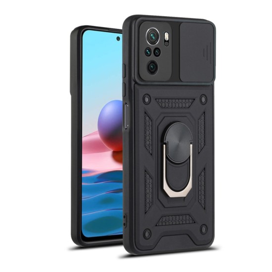 Husa pentru Xiaomi Redmi Note 10 4G / Note 10S / Poco M5s - Techsuit CamShield Series - Black