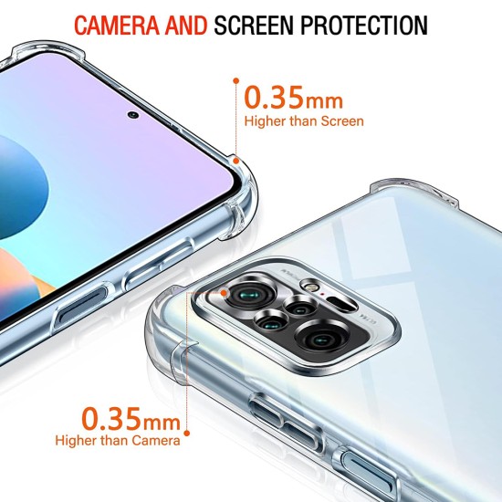 Husa pentru Xiaomi Redmi Note 10 Pro / Note 10 Pro Max - Techsuit Shockproof Clear Silicone - Clear