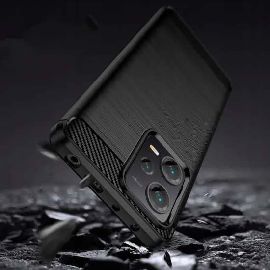 Husa pentru Xiaomi Redmi Note 12 5G / Poco X5 - Techsuit Carbon Silicone - Black Husa pentru Xiaomi Redmi Note 12 5G / Poco X5 - Techsuit Carbon Silicone - Black