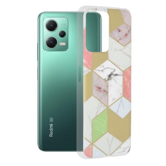 Husa pentru Xiaomi Redmi Note 12 5G / Poco X5 - Techsuit Marble Series - Purple Hex