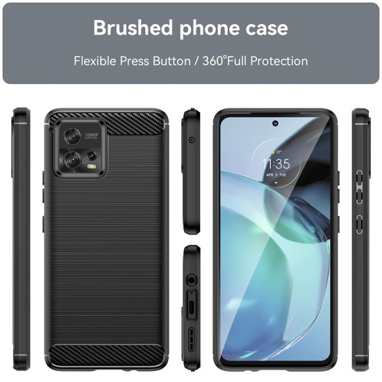 Husa pentru Xiaomi Redmi Note 12 Pro 5G / Poco X5 Pro - Techsuit Carbon Silicone - Blue