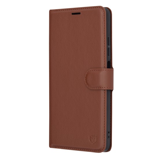 Husa pentru Xiaomi Redmi Note 12 Pro 5G - Techsuit Leather Folio - Brown