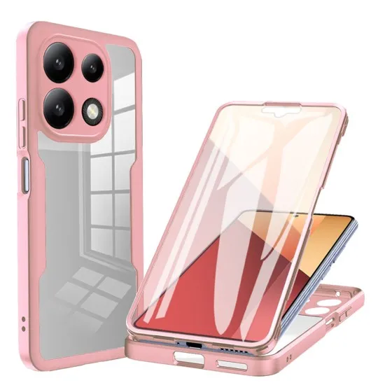 Husa pentru Xiaomi Redmi Note 13 4G + Folie - Techsuit ColorVerse 360 Series - Pink Husa pentru Xiaomi Redmi Note 13 4G + Folie - Techsuit ColorVerse 360 Series - Pink