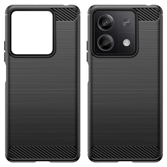 Husa pentru Xiaomi Redmi Note 13 4G - Techsuit Carbon Silicone - Black