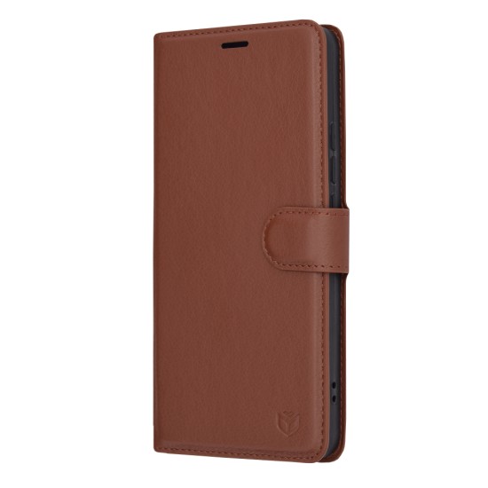 Husa pentru Xiaomi Redmi Note 13 4G - Techsuit Leather Folio - Brown