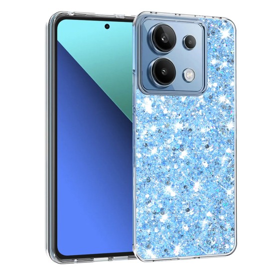 Husa pentru Xiaomi Redmi Note 13 4G - Techsuit Sparkly Glitter - Blue