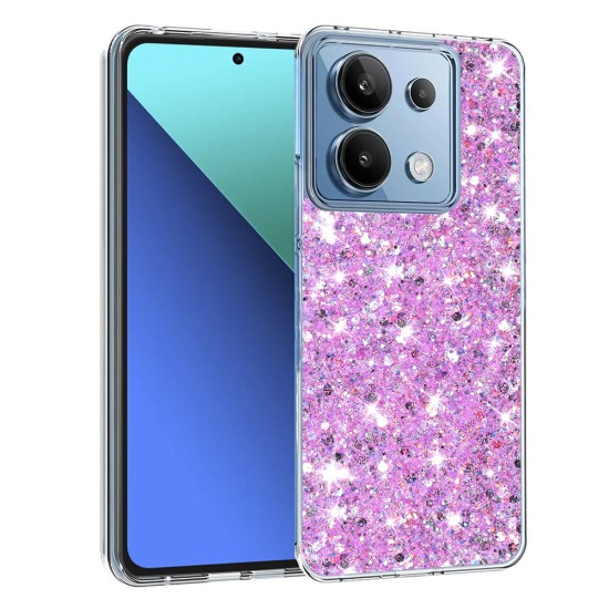 Husa pentru Xiaomi Redmi Note 13 4G - Techsuit Sparkly Glitter - Magenta