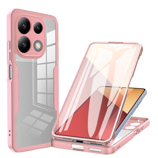 Husa pentru Xiaomi Redmi Note 13 5G + Folie - Techsuit ColorVerse 360 Series - Pink