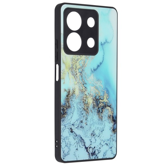 Husa pentru Xiaomi Redmi Note 13 5G - Techsuit Glaze Series - Blue Ocean