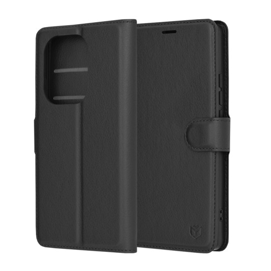 Husa pentru Xiaomi Redmi Note 13 Pro 4G / Poco M6 Pro 4G - Techsuit Leather Folio - Black