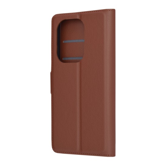 Husa pentru Xiaomi Redmi Note 13 Pro 4G / Poco M6 Pro 4G - Techsuit Leather Folio - Brown