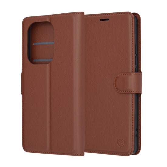 Husa pentru Xiaomi Redmi Note 13 Pro 4G / Poco M6 Pro 4G - Techsuit Leather Folio - Brown