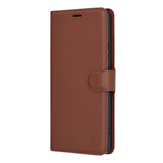 Husa pentru Xiaomi Redmi Note 13 Pro 4G / Poco M6 Pro 4G - Techsuit Leather Folio - Brown