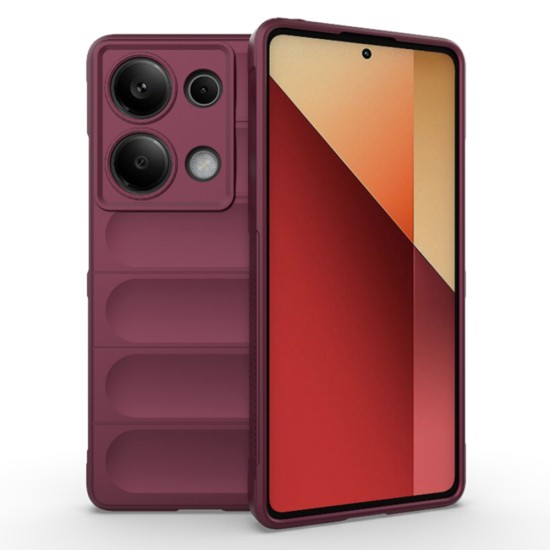 Husa pentru Xiaomi Redmi Note 13 Pro 4G / Poco M6 Pro 4G - Techsuit Magic Shield - Bordeaux