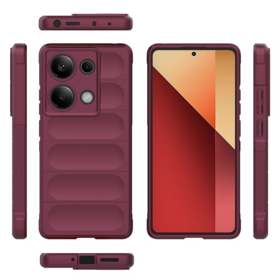 Husa pentru Xiaomi Redmi Note 13 Pro 4G / Poco M6 Pro 4G - Techsuit Magic Shield - Bordeaux