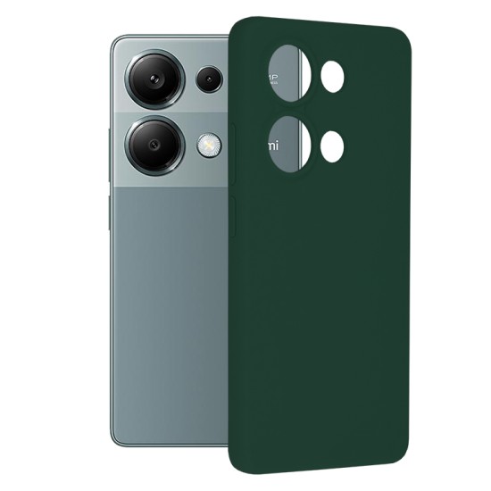 Husa pentru Xiaomi Redmi Note 13 Pro 4G / Poco M6 Pro 4G - Techsuit Soft Edge Silicone - Dark Green