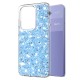 Husa pentru Xiaomi Redmi Note 13 Pro 4G / Poco M6 Pro 4G - Techsuit Sparkly Glitter - Blue