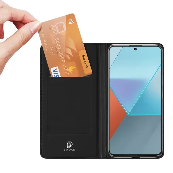 Husa pentru Xiaomi Redmi Note 13 Pro 5G / Poco X6 - Dux Ducis Skin Pro - Black Husa pentru Xiaomi Redmi Note 13 Pro 5G / Poco X6 - Dux Ducis Skin Pro - Black