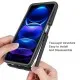 Husa pentru Xiaomi Redmi Note 13 Pro 5G / Poco X6 + Folie - Techsuit Defense360 Pro - Black