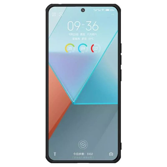 Husa pentru Xiaomi Redmi Note 13 Pro 5G / Poco X6 - Nillkin Super Frosted Shield Pro - Black