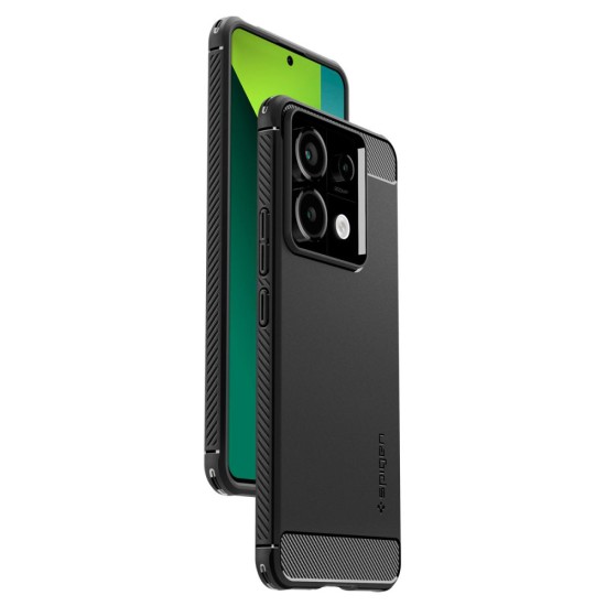 Husa pentru Xiaomi Redmi Note 13 Pro 5G / Poco X6 - Spigen Rugged Armor - Black