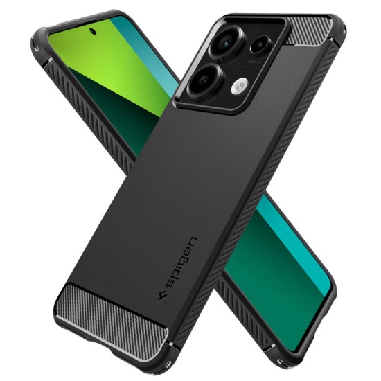 Husa pentru Xiaomi Redmi Note 13 Pro 5G / Poco X6 - Spigen Rugged Armor - Black