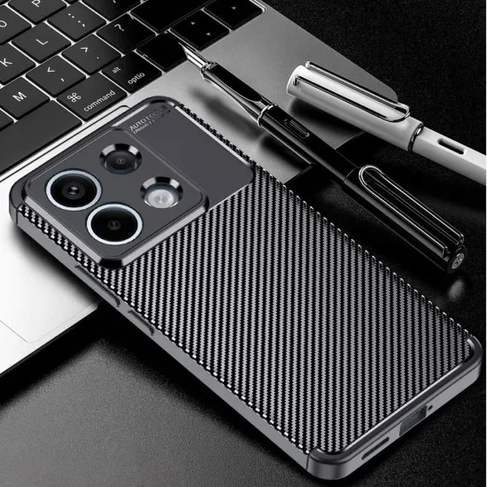 Husa pentru Xiaomi Redmi Note 13 Pro 5G / Poco X6 - Techsuit CarbonFiber - Black Husa pentru Xiaomi Redmi Note 13 Pro 5G / Poco X6 - Techsuit CarbonFiber - Black