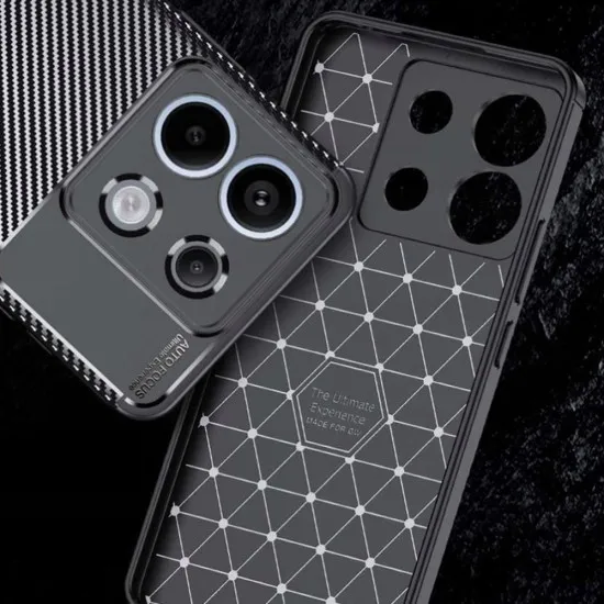 Husa pentru Xiaomi Redmi Note 13 Pro 5G / Poco X6 - Techsuit CarbonFiber - Black Husa pentru Xiaomi Redmi Note 13 Pro 5G / Poco X6 - Techsuit CarbonFiber - Black