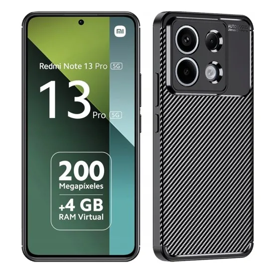 Husa pentru Xiaomi Redmi Note 13 Pro 5G / Poco X6 - Techsuit CarbonFiber - Black Husa pentru Xiaomi Redmi Note 13 Pro 5G / Poco X6 - Techsuit CarbonFiber - Black