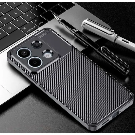 Husa pentru Xiaomi Redmi Note 13 Pro 5G / Poco X6 - Techsuit CarbonFiber - Black Husa pentru Xiaomi Redmi Note 13 Pro 5G / Poco X6 - Techsuit CarbonFiber - Black