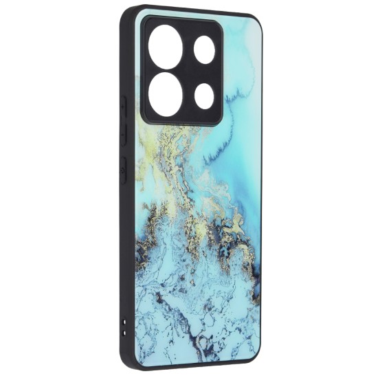 Husa pentru Xiaomi Redmi Note 13 Pro 5G / Poco X6 - Techsuit Glaze Series - Blue Ocean