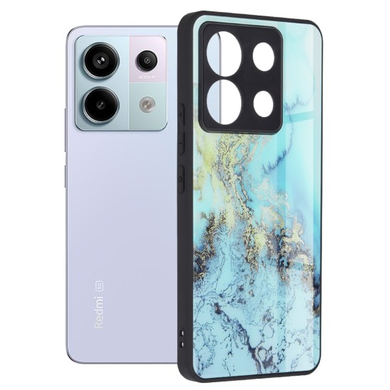 Husa pentru Xiaomi Redmi Note 13 Pro 5G / Poco X6 - Techsuit Glaze Series - Blue Ocean