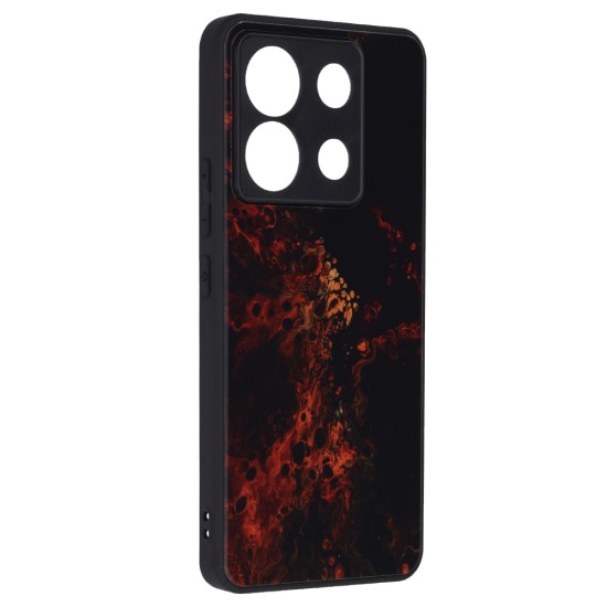 Husa pentru Xiaomi Redmi Note 13 Pro 5G / Poco X6 - Techsuit Glaze Series - Red Nebula