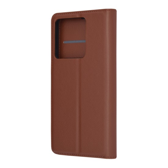 Husa pentru Xiaomi Redmi Note 13 Pro 5G / Poco X6 - Techsuit Leather Folio - Brown