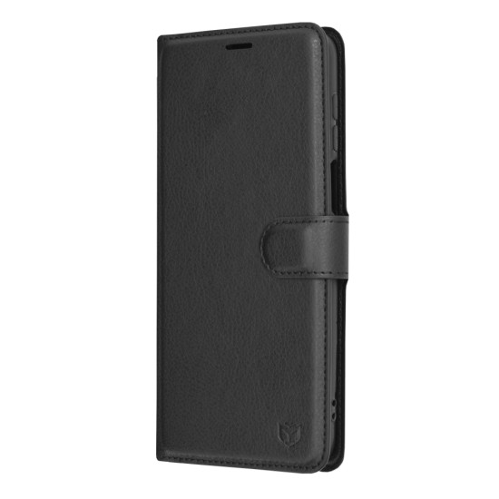 Husa pentru Xiaomi Redmi Note 9S / Note 9 Pro / Note 9 Pro Max - Techsuit Leather Folio - Black