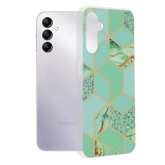 Husa pentruSamsung Galaxy A14 4G / A14 5G - Techsuit Marble Series - Green Hex Husa pentruSamsung Galaxy A14 4G / A14 5G - Techsuit Marble Series - Green Hex
