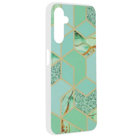 Husa pentruSamsung Galaxy A14 4G / A14 5G - Techsuit Marble Series - Green Hex Husa pentruSamsung Galaxy A14 4G / A14 5G - Techsuit Marble Series - Green Hex